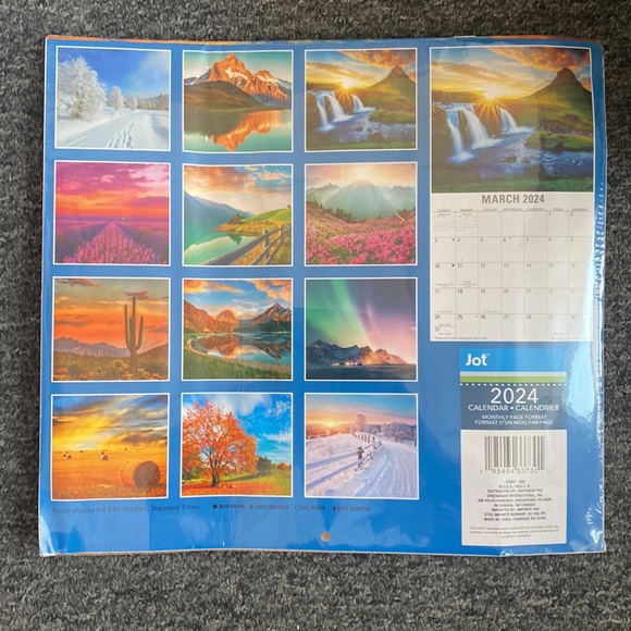 2 pack of NEW unopened 2024 calendars - landscapes - Picture 2 of 2